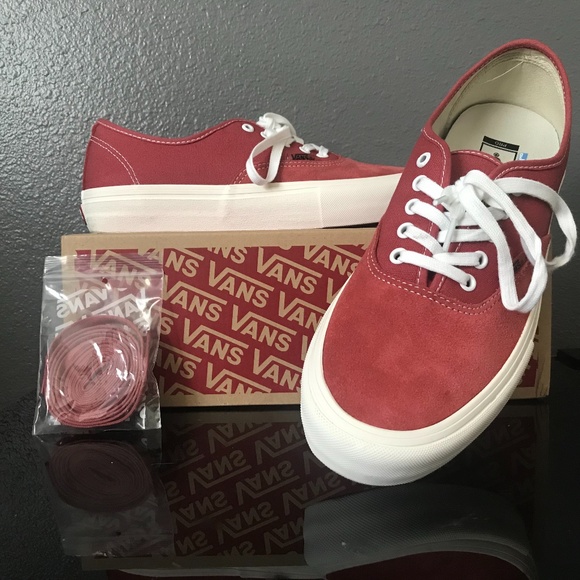 vans authentic pro mineral red